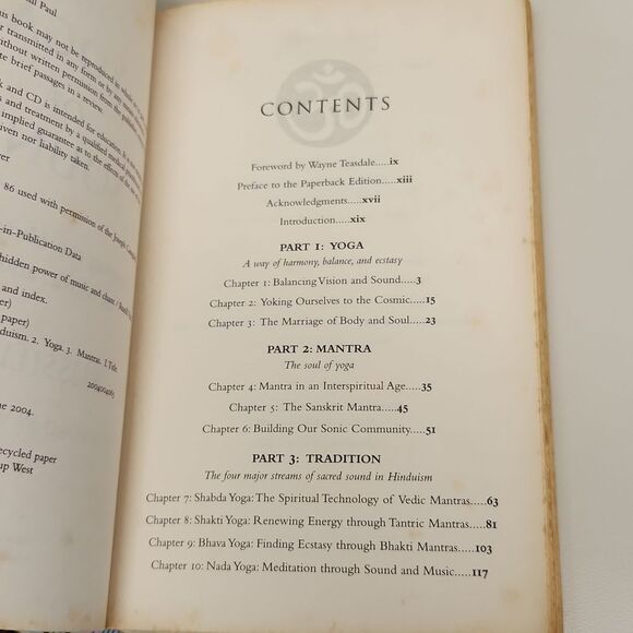 The Yoga of Sound By Russill Paul Book 2004 - Picture 9 of 10